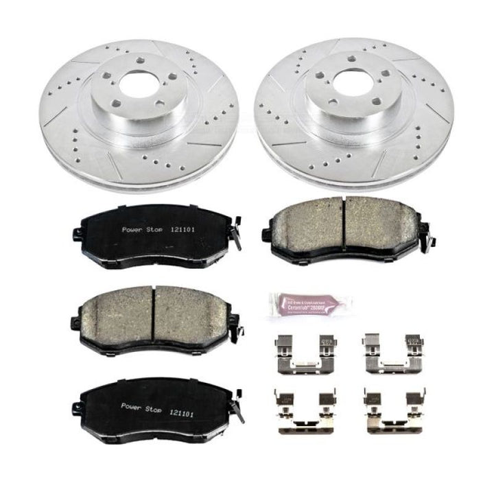 PowerStop Front Z23 Evolution Sport Brake Kit for Scion FR-S (2013-2016) - OneFastShop