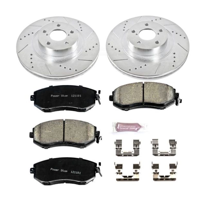 PowerStop Front Z23 Evolution Sport Brake Kit for Scion FR-S (2013-2016) - OneFastShop
