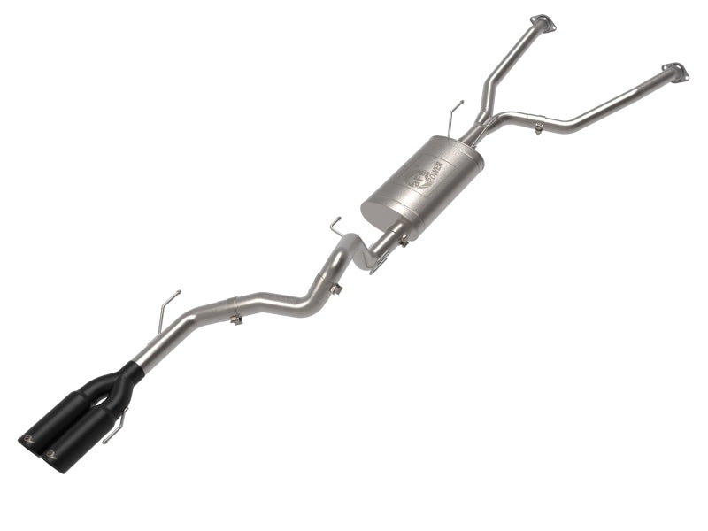 aFe Vulcan Series 304 SS Cat-Back Exhaust, Black Tip - Toyota Sequoia 3.4L V6 (2023-2026)