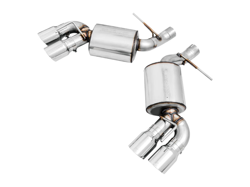 AWE Touring Edition Axle-Back Exhaust - Chevrolet Camaro 2016-2024 - Quad Chrome Silver Tips