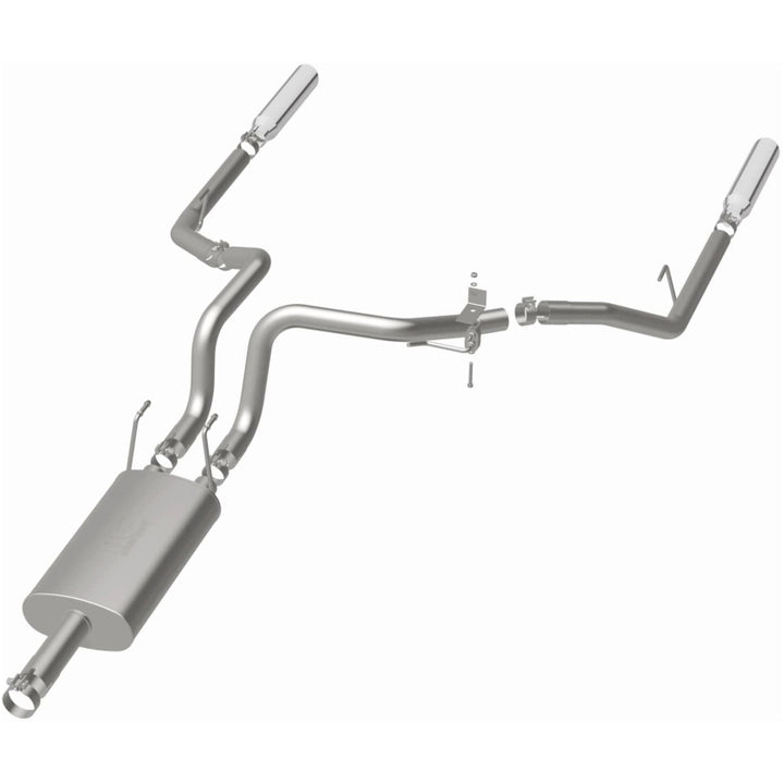 Magnaflow Cat-Back Performance Exhaust Dual Split Rear Exit Polished Stainless for 09-13 Dodge Ram 1500 V6 3.6L - OneFastShop