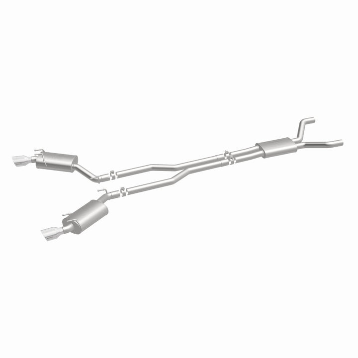 MagnaFlow Cat-Back Exhaust System Stainless Dual Split Rear Exit 4in Tips - 11-15 Chevy Camaro 3.6L V6 - OneFastShop