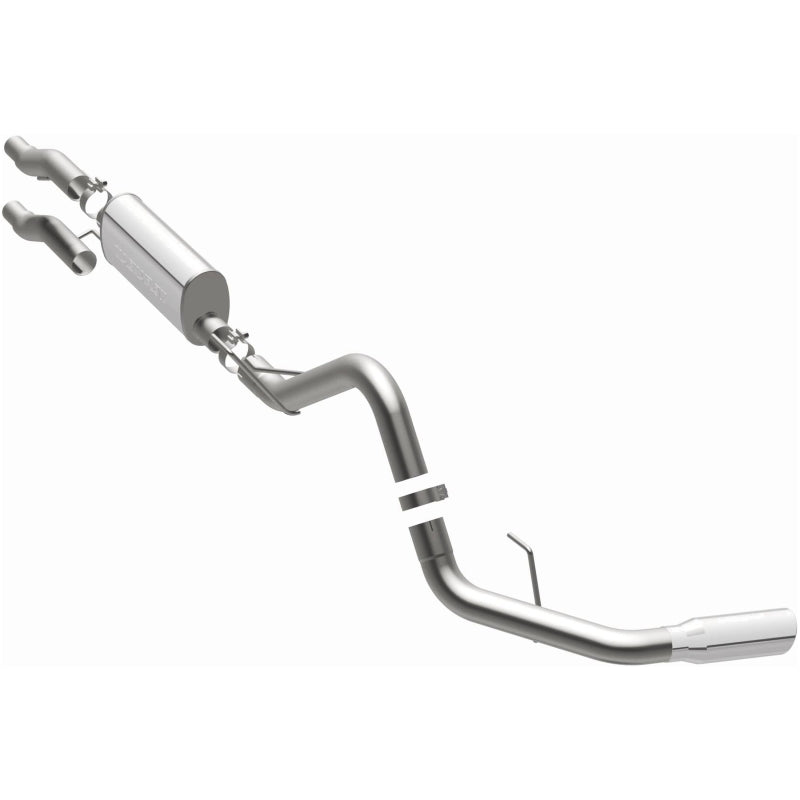 Magnaflow SS Catback Exhaust for 2011-2014 Ford F-150 3.7L/5.0L/6.2L Single Rear Exit with 4in Stainless Steel Tips - OneFastShop