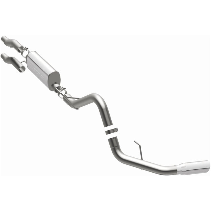 Magnaflow SS Catback Exhaust for 2011-2014 Ford F-150 3.7L/5.0L/6.2L Single Rear Exit with 4in Stainless Steel Tips - OneFastShop