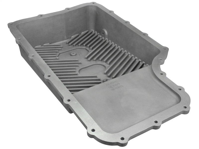aFe Transmission Pan Raw with Magnetic Drain Plug for Ford Trucks 6R140 2011-2014 V8 6.7L