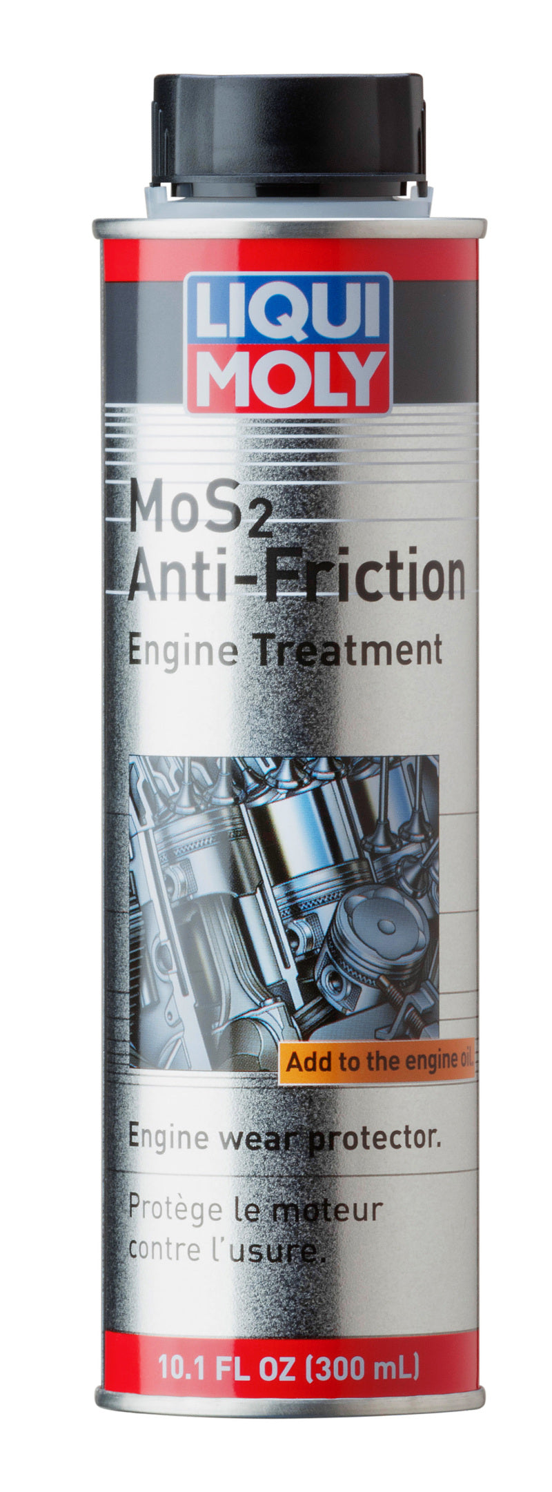 LIQUI MOLY 300mL MoS2 Anti-Friction Engine Treatment for Reduced Friction and Wear