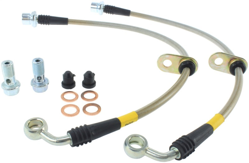 StopTech Stainless Steel Front Brake Lines for 98-07 Toyota Land Cruiser - OneFastShop