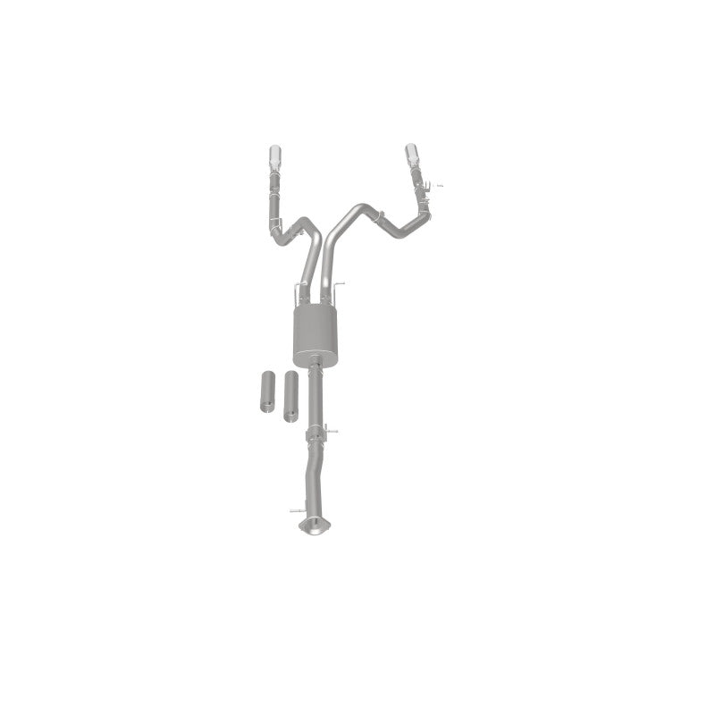 Magnaflow Stainless Cat-Back Exhaust Dual Split Rear Exit 4in 2015 Chevy Silverado 2500HD 6.0L - OneFastShop