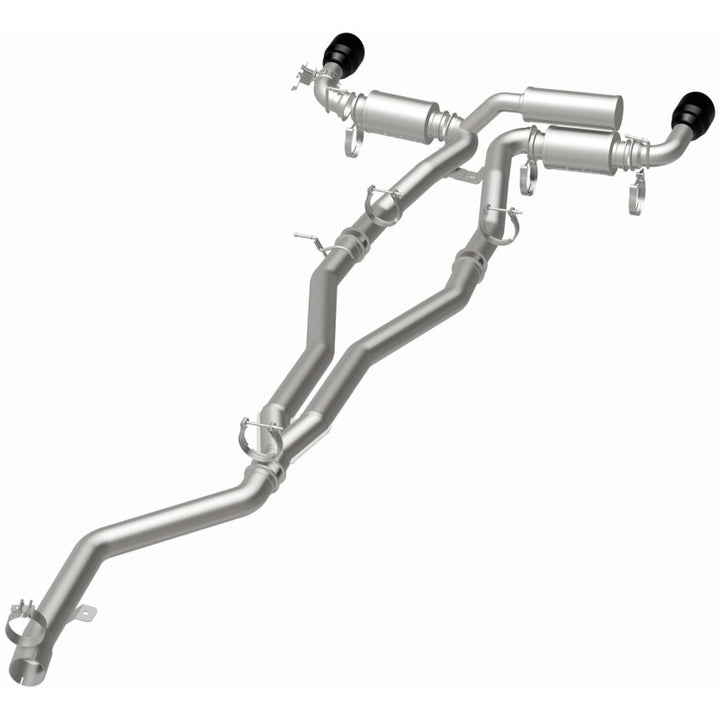MagnaFlow SPEQ Series Cat-Back Exhaust System with Black Chrome Tips for 2020+ Toyota Supra - OneFastShop