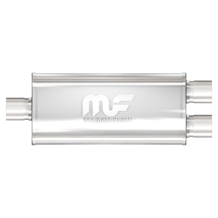 MagnaFlow Performance Muffler Stainless Steel 14X5X8-3X2.5/2.5 C/D - Compatible with Various Chevrolet, Dodge, Ford, and GMC Models