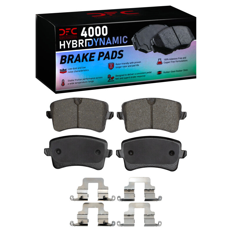DFC 4000 HybriDynamic Rear Brake Pads with Hardware - Audi Q5 / A4 / A5 2008-2017