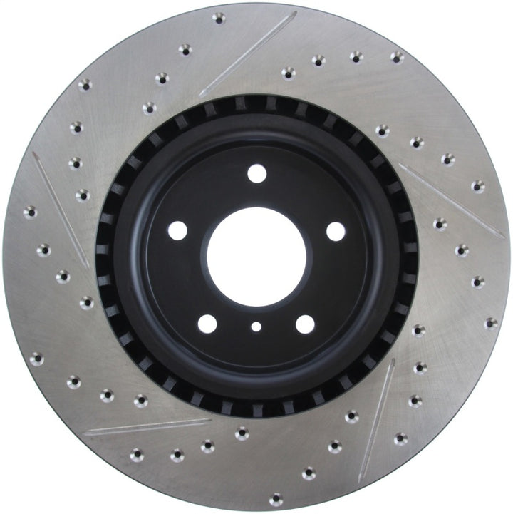 Stoptech Slotted & Drilled Sport Brake Rotor for Nissan 350Z/INFINITI G35 2003-2008 - OneFastShop