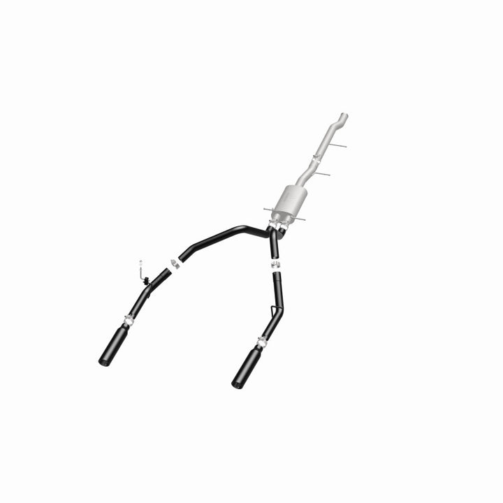 MagnaFlow Cat-Back Exhaust 3.5in Black Tips for 10-13 Chevy Silverado / GMC Sierra 5.3L - OneFastShop
