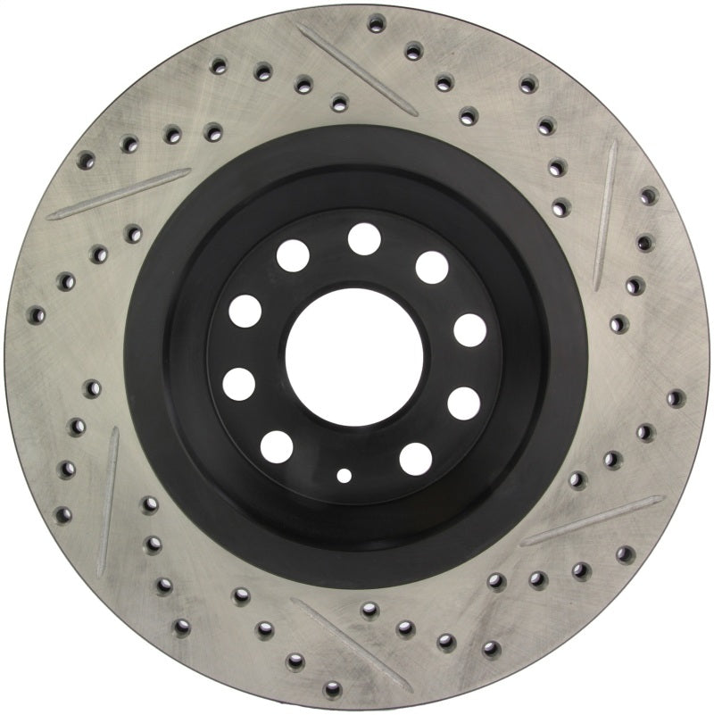 StopTech Slotted & Drilled Right Rear Rotor for 2009 VW Passat CC / 2006-2009 Passat - OneFastShop