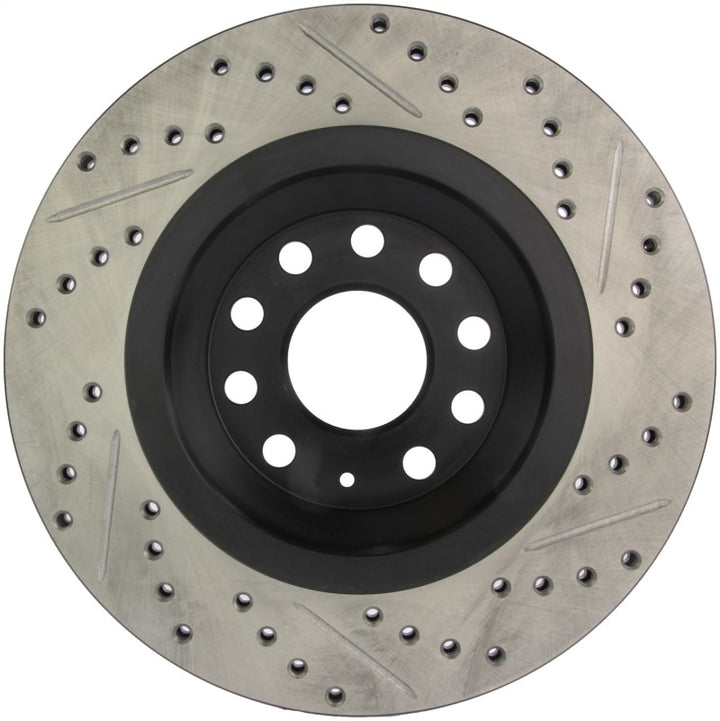 StopTech Slotted & Drilled Right Rear Rotor for 2009 VW Passat CC / 2006-2009 Passat - OneFastShop