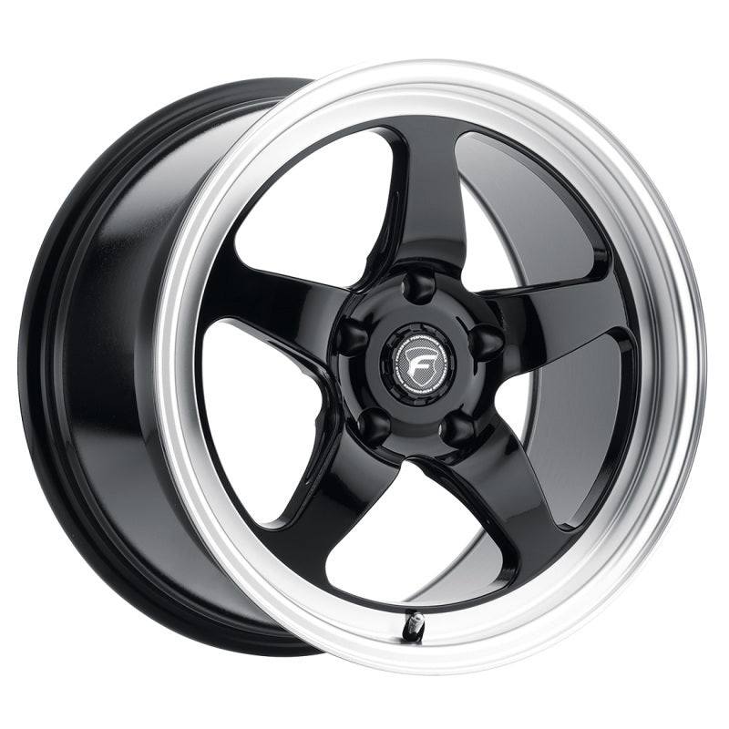 Forgestar D5 Drag Flow Formed Wheel 18x5 - 5x120.65 ET-10 Gloss Black Diamond Lip