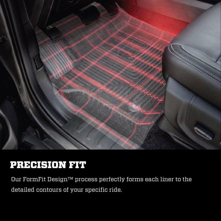 Husky Liners X-Act Front Floor Liner Set Black for 17-24 Nissan Titan Crew Cab and 16-24 Titan XD Crew Cab - OneFastShop