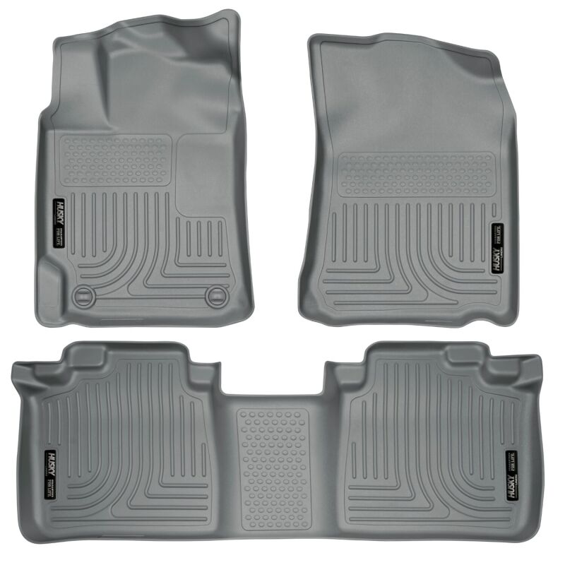 Husky Liners WeatherBeater Combo Gray Floor Liners for 2nd Row - 07-11 Toyota Camry - OneFastShop
