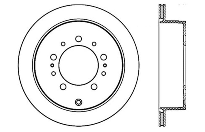 Stoptech Sport Brake Rotor - Slotted & Drilled - Toyota Tundra SR5 - OneFastShop