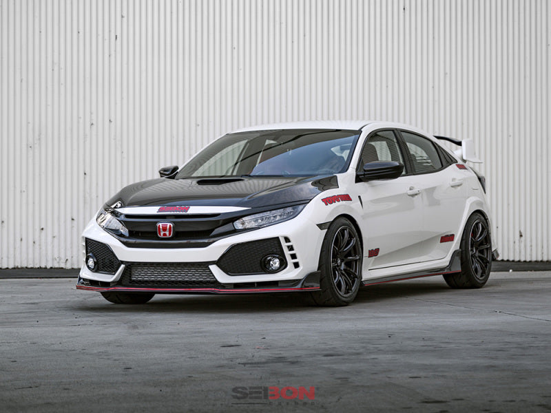 Seibon Carbon Fiber Front Grill for 16-18 Honda Civic (OEM-Style)