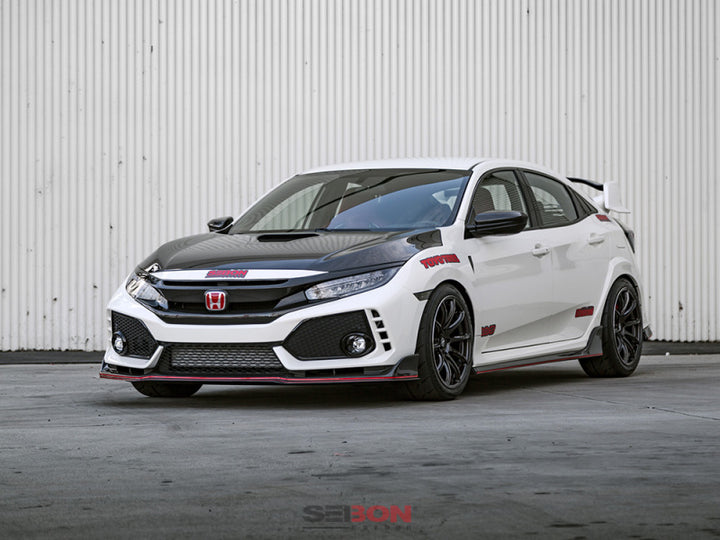 Seibon OEM Carbon Fiber Hood for 2017 Honda Civic Type R - OneFastShop