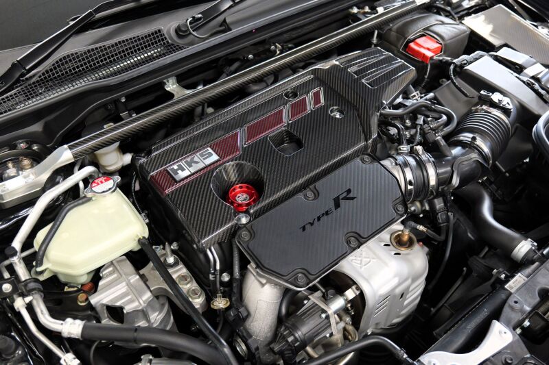 HKS Dry Carbon Fiber Engine Cover - Honda Civic Type R (FK8/FL5) 2017-2025
