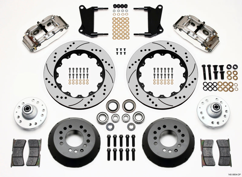 Wilwood Narrow Superlite 6R Front Hub Kit 14in Drill Pol for 67-69 Camaro 64-72 Nova Chevelle - OneFastShop