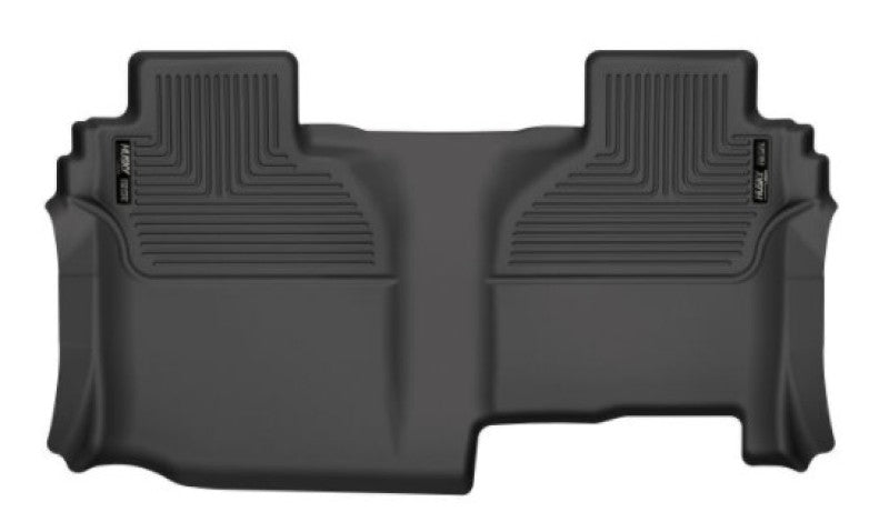 Husky Liners X-Act 2nd Seat Floor Liner - BLK for 19-21 Silverado/Sierra 1500/2500/3500 Double Cab - OneFastShop