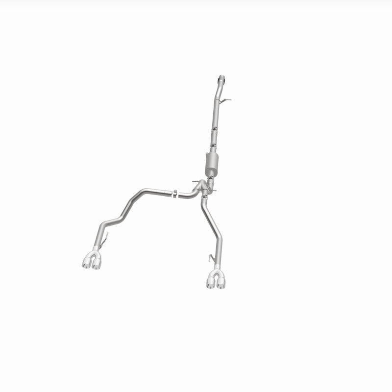 Magnaflow Street Series Quad Split Rear Exhaust for 2019-2024 Chevy Silverado 1500 V8 5.3L with Polished Tips