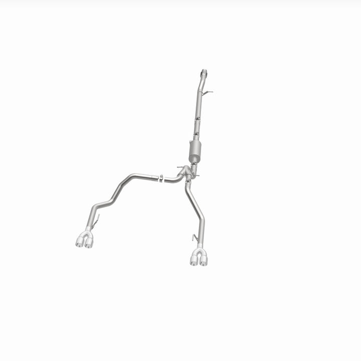 Magnaflow Street Series Quad Split Rear Exhaust for 2019-2024 Chevy Silverado 1500 V8 5.3L with Polished Tips