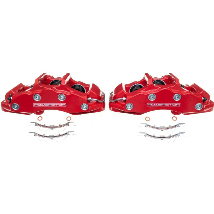 PowerStop Front Red Brake Calipers Pair for 06-13 Chevrolet Corvette - OneFastShop