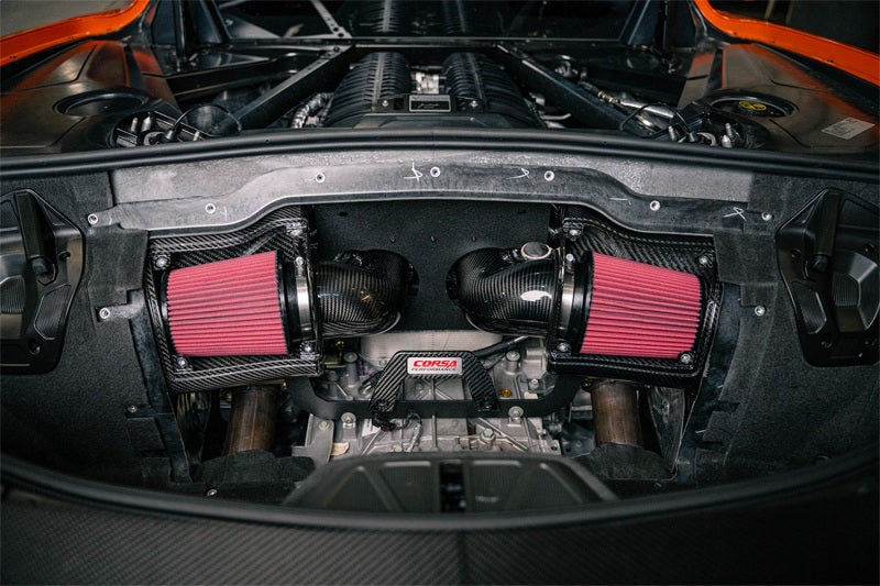 Corsa 23+ Chevy C8 Z06 Carbon Fiber Air Intake With DryTech Filter
