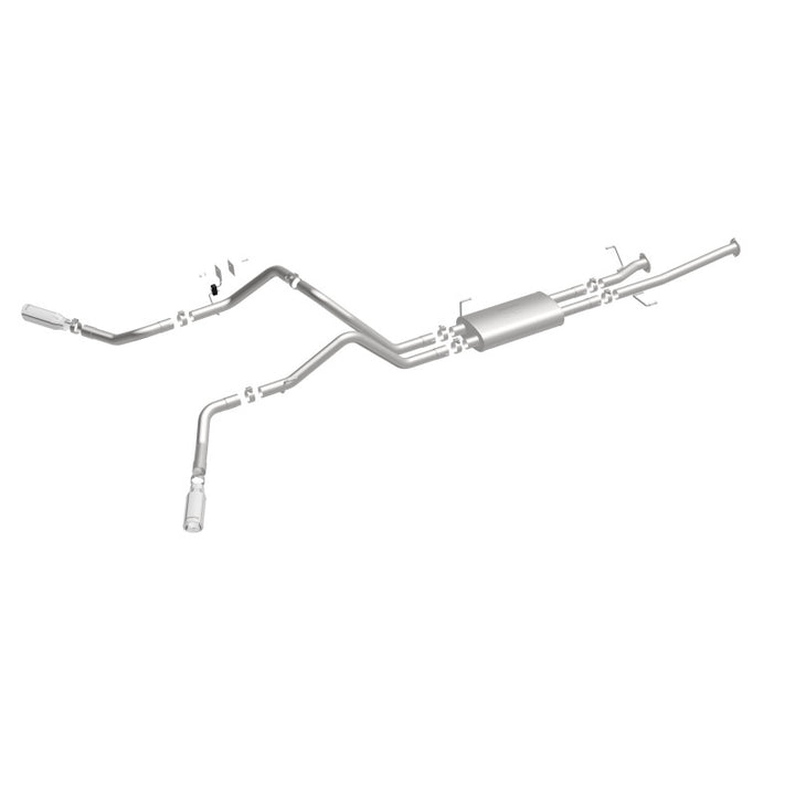 Magnaflow Street Series Cat-Back Exhaust System for Toyota Tundra 4.6L/5.7L V8 SS 2.5 Dual Split Rear 4in Tip - OneFastShop