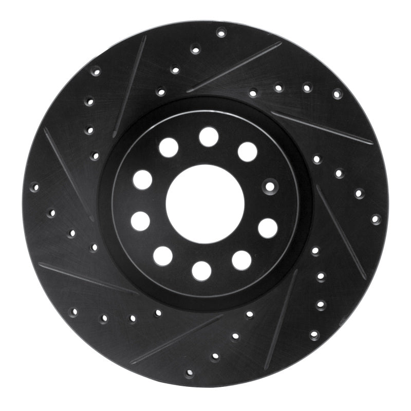 R1 2005-2025 Audi A3 Sportback E-Tron Front Left Drilled And Slotted Brake Rotor