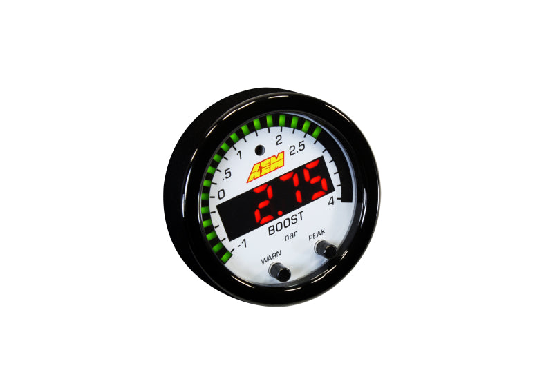 AEM X-Series Boost Pressure Gauge - -30inHg to 60psi, image 8