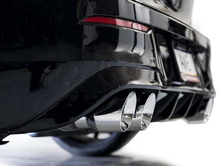 AWE Tuning Track Edition 3-Inch Quad Exhaust - Chrome Silver Tips for MK8 Volkswagen Golf R - OneFastShop