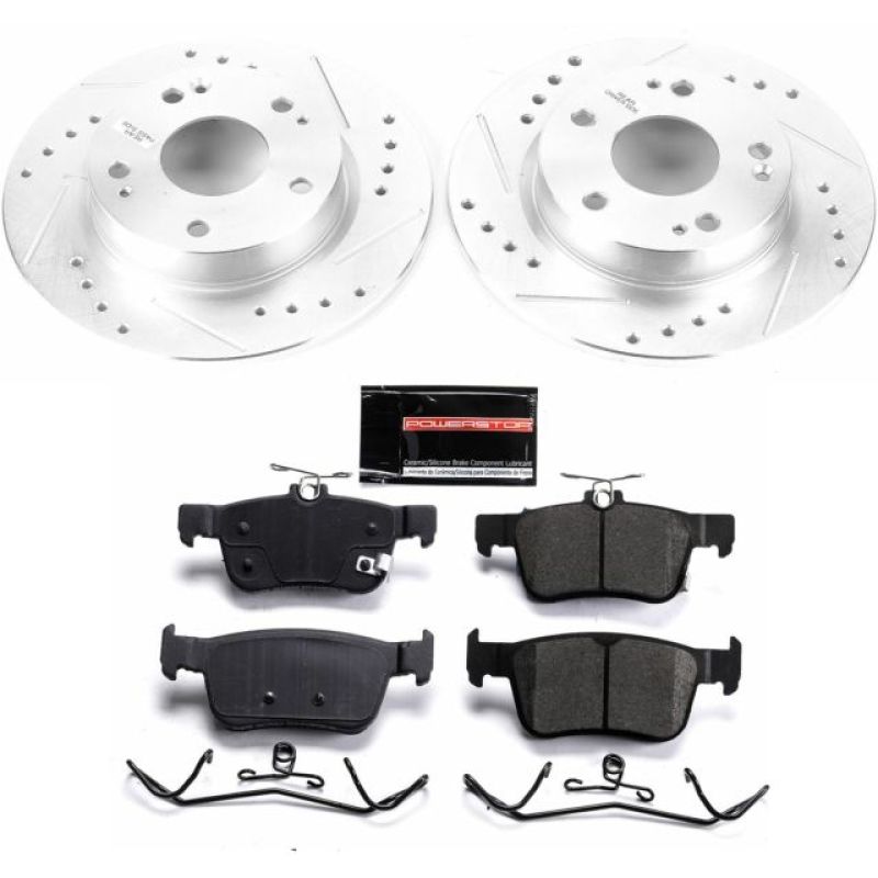PowerStop Rear Z23 Evolution Sport Brake Kit for 16-19 Honda Civic
