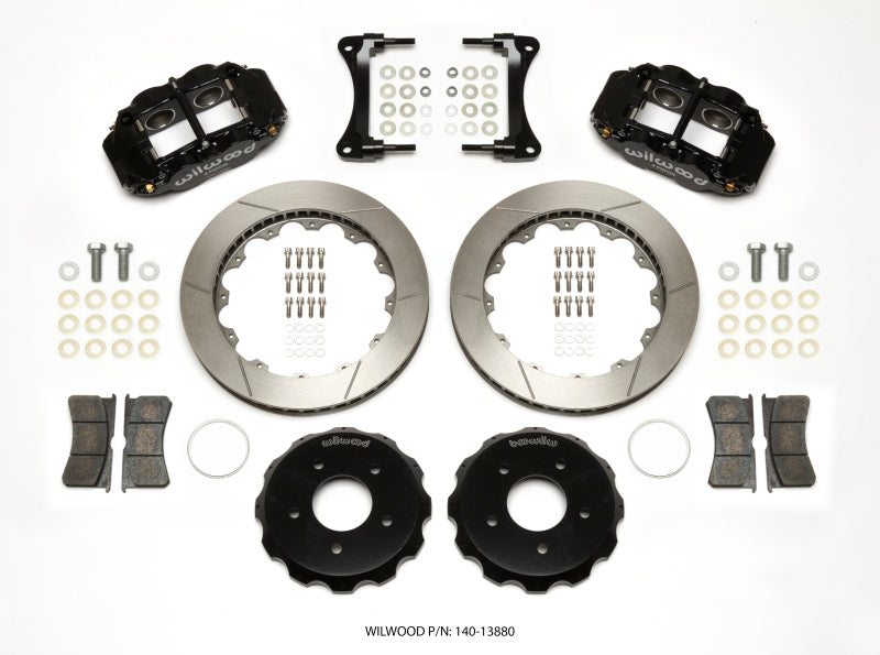 Wilwood Narrow Superlite 4R Front Hat Kit 12.88in Jeep Wrangler 2007-2015 - OneFastShop
