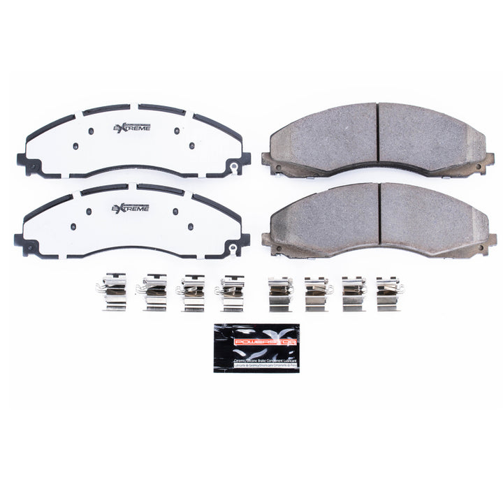 PowerStop Z36 Truck & Tow Brake Pads With Hardware For 17-19 Ford F-450 Super Duty