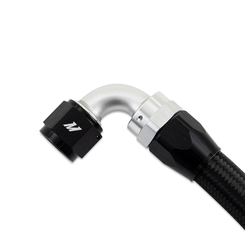 Mishimoto Braided Stainless Steel Hose 3Ft 10AN Straight 90 - OneFastShop