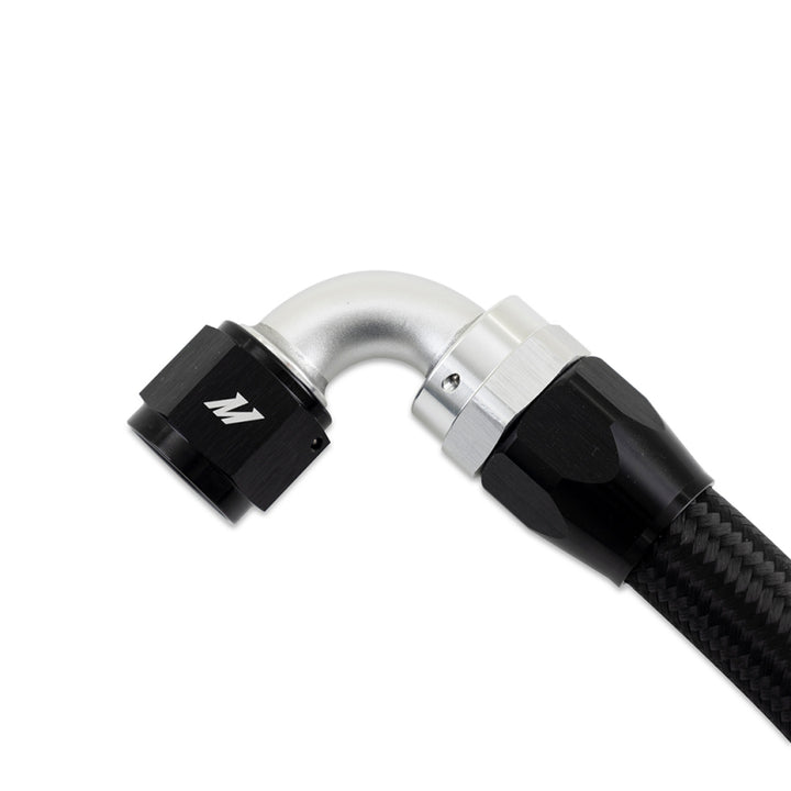 Mishimoto Braided Stainless Steel Hose 3Ft 10AN Straight 90 - OneFastShop