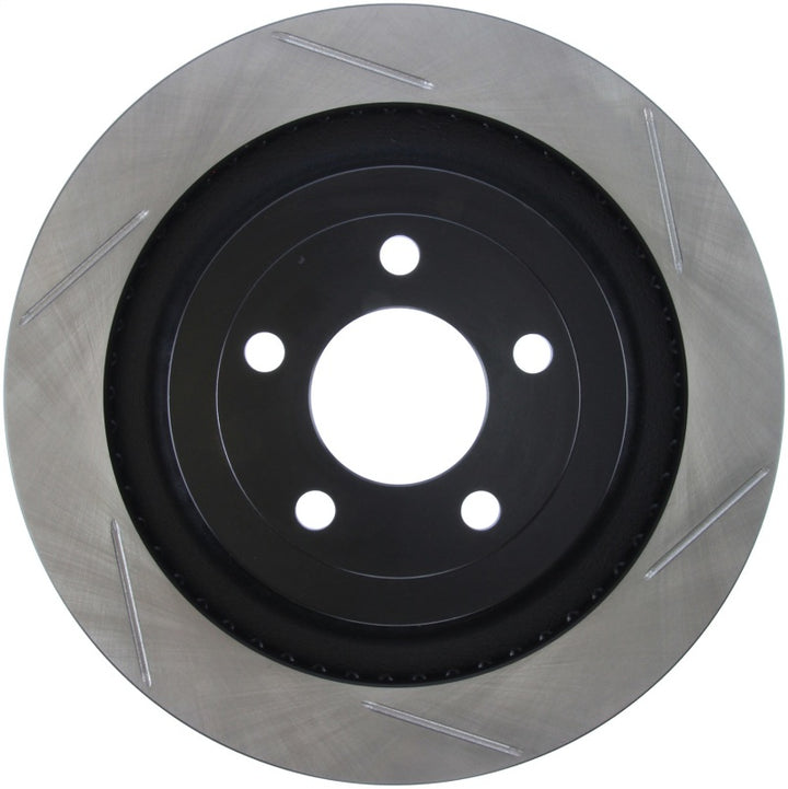 StopTech Left Rear Slotted Brake Rotor for 2015 Ford Mustang GT with Brembo Brakes - OneFastShop
