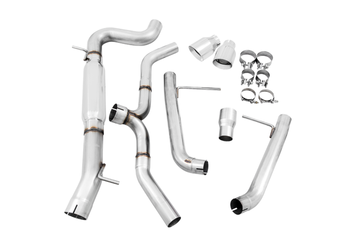AWE Tuning VW MK7 Golf Alltrack/Sportwagen 4Motion Track Edition Exhaust - Polished Silver Tips.