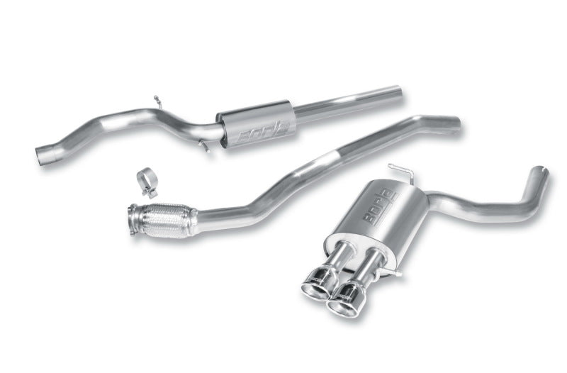 Borla Stainless Steel Catback Exhaust for 09-15 Audi A4 Quattro Base - OneFastShop