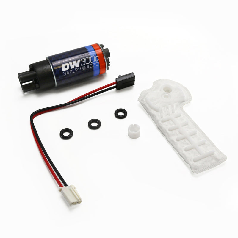 DeatschWerks DW300C Series 340lph Compact Fuel Pump with Install Kit for 22-24 Subaru WRX and 21-24 BRZ/GR86