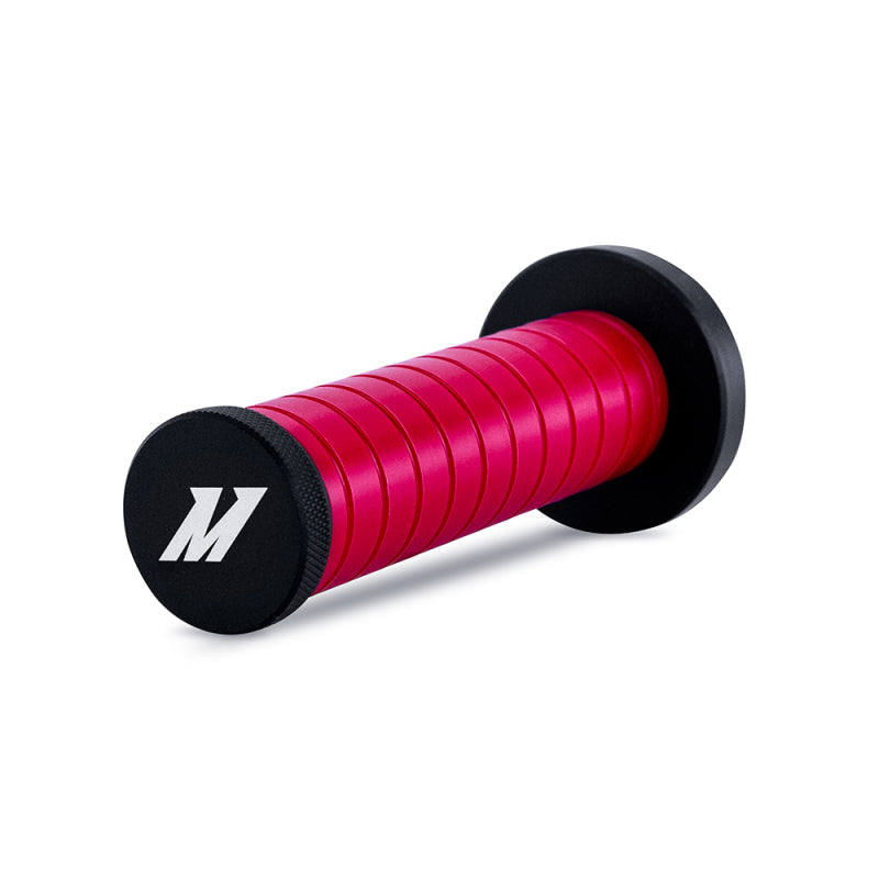 Mishimoto Weighted Grip Shift Knob Black Red 303 Stainless