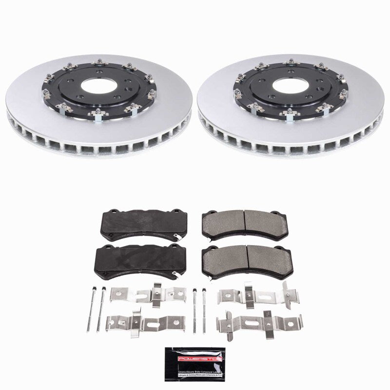 PowerStop Z23 Front Coated Brake Kit - Chevrolet Corvette Z06 / Grand Sport 2015-2019 - 2-Piece Rotors