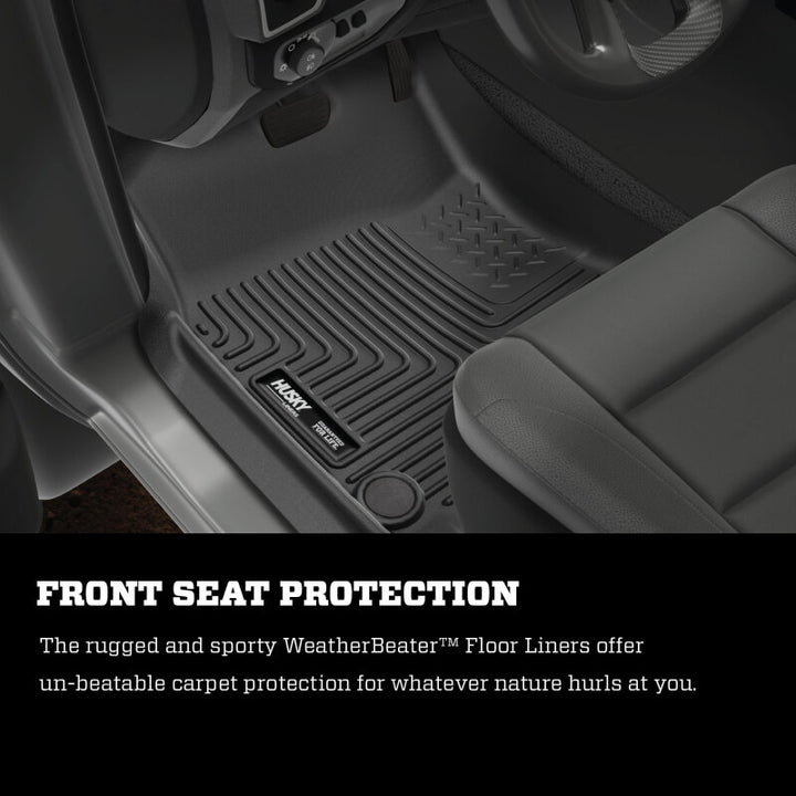 Husky Liners WeatherBeater Black Floor Liners for 2012 Dodge Ram 1500/2500 Crew Cab - OneFastShop