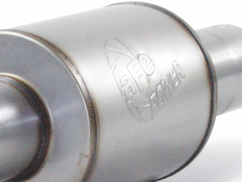 Afe Atlas Exhaust 4in Cat-Back Aluminized w/ 304 SS Polished Tip - 11-13 Ford F-150 EcoBoost V6 3.5L