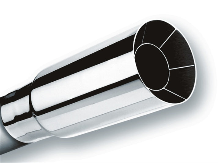 Borla Universal Polished Tip Single Round Intercooled Exhaust Tip 2in Inlet 2 1/2in Outlet